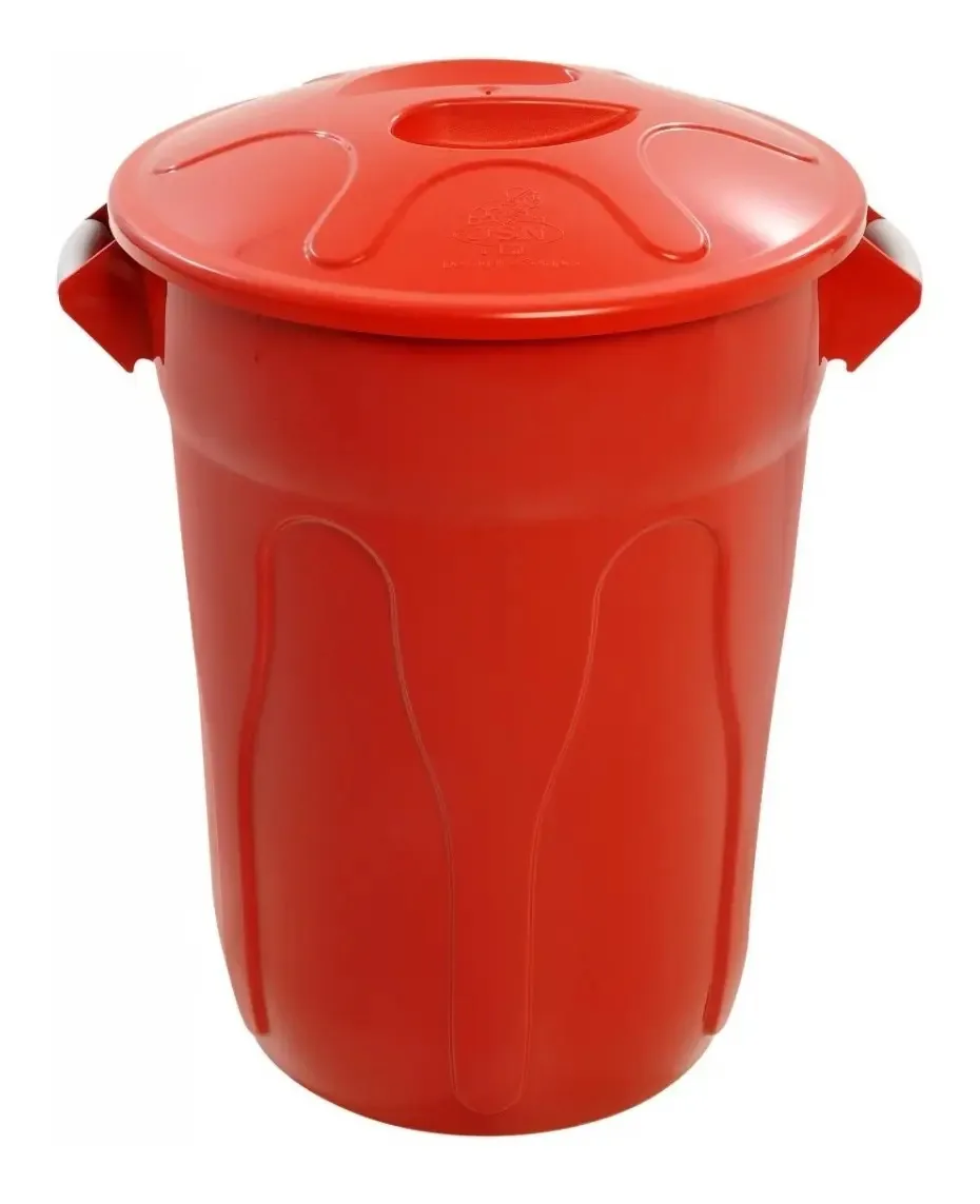 Cesto Plástico 60l Com Tampa (cr60)