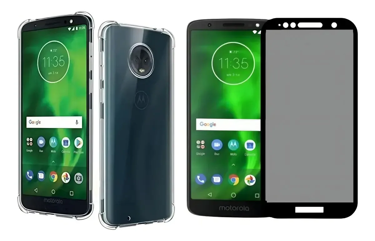 Capa Anti-shock + Película Privacidade Para Moto G6