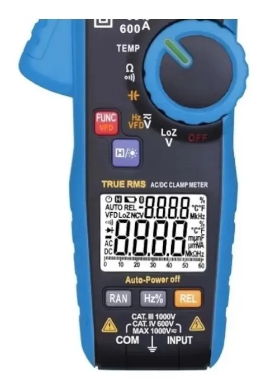 Alicate Amperímetro Digital 1000a True Rms Et-3710a Minipa