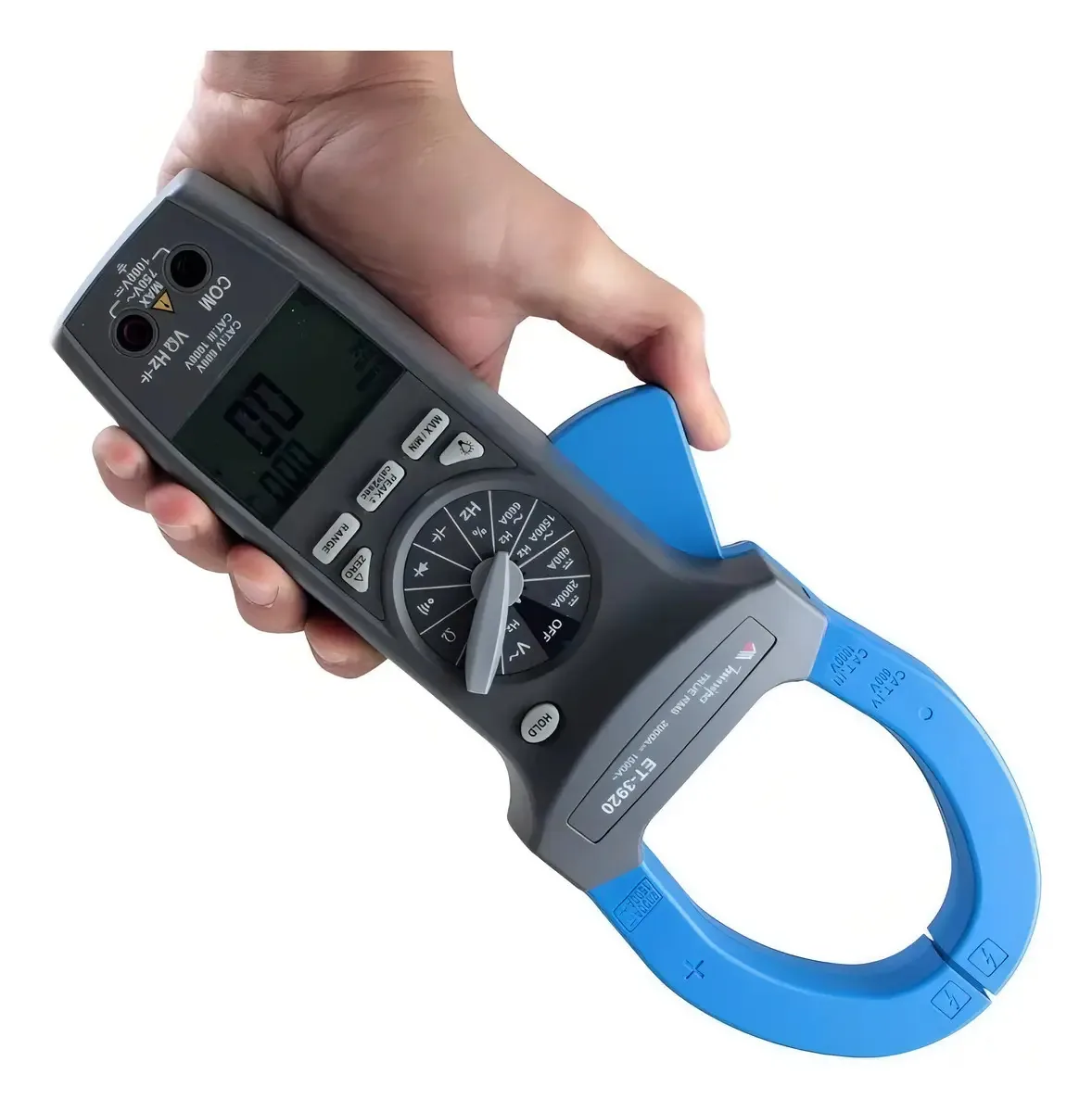Alicate Amperímetro Digital Minipa ET-3920 com True RMS e Tela Iluminada