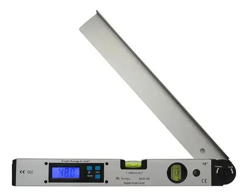 Medidor Ângulo Digital 16 Pol 0 A 180 Graus Mad-185 Minipa
