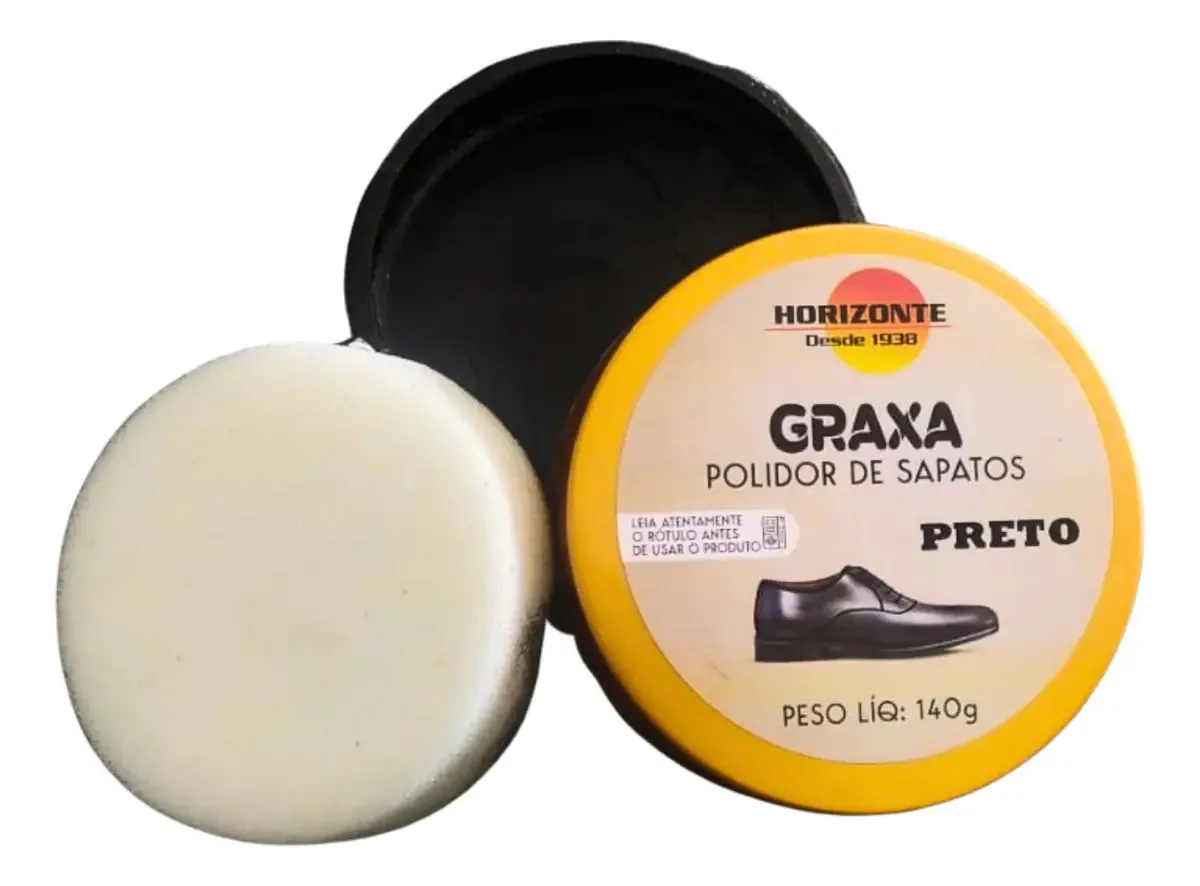 Graxa Sapato E Calçado De Couro Profissional 140g Horizonte