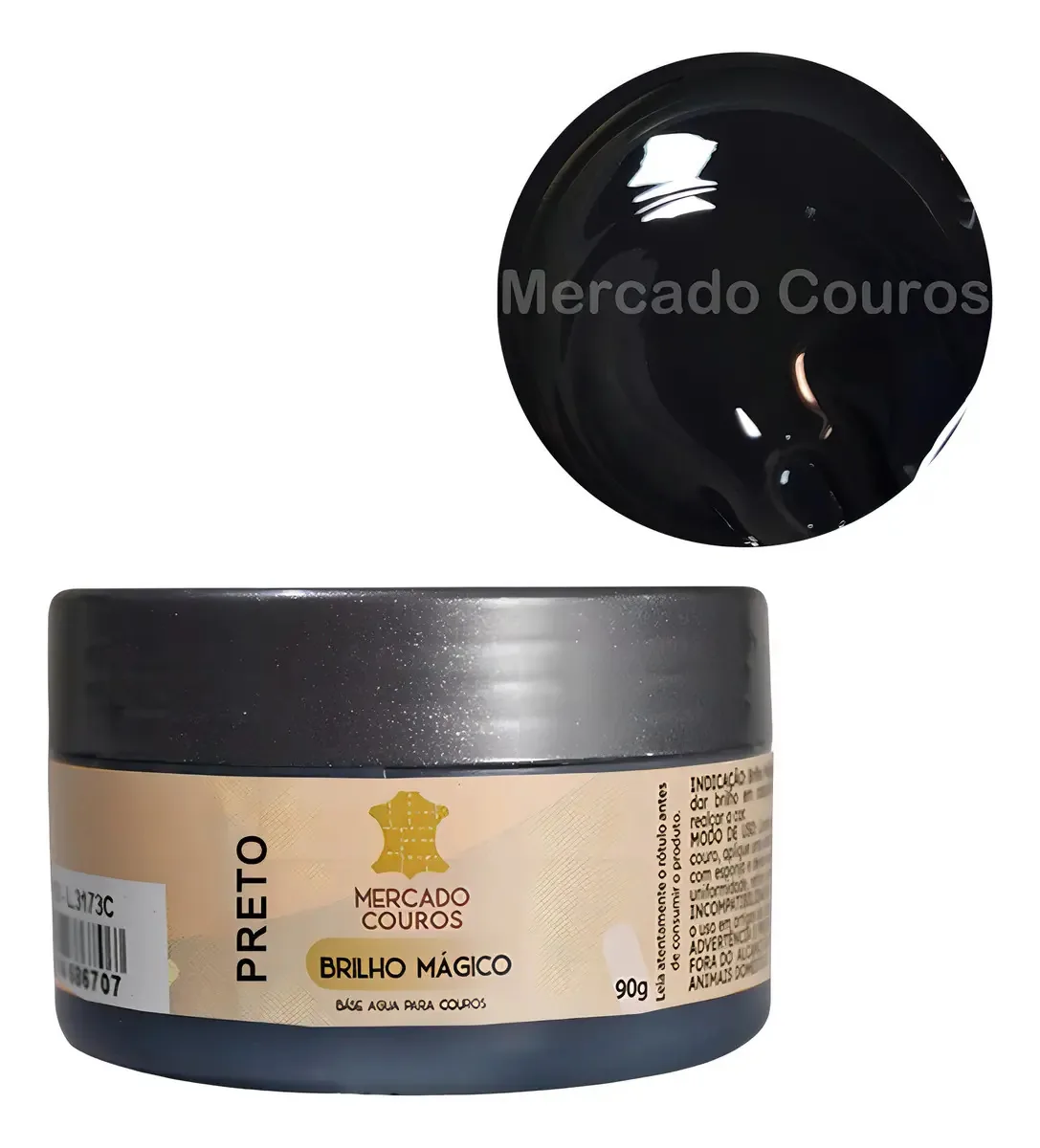 Brilho Mágico Couros Para Sapato Bolsa Coturno 90gr