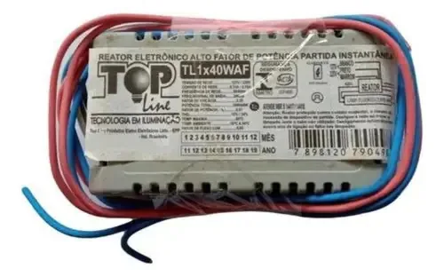 Reator Eletrônico P. Instantanea Bivolt Tl 1x40w- Top Line