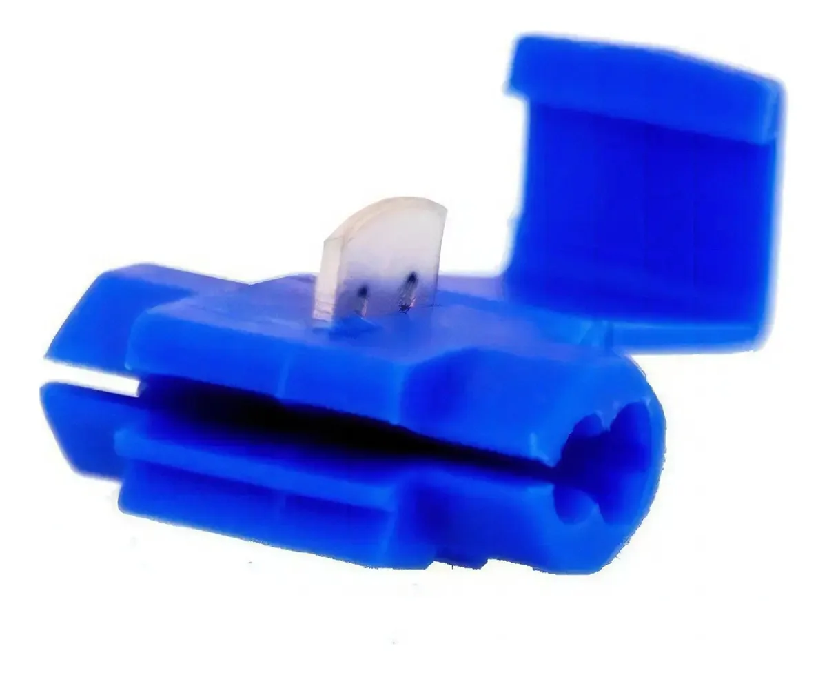 10 Conectores De Derivação Perfurante Cabo 0,75-2,50 Mm Azul