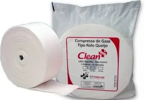 Compressa De Gaze Em Rolo Tipo Queijo Hidrófila - 11 F Clean