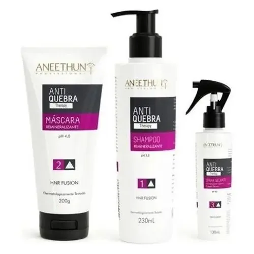 Aneethun Kit Antiquebra Therapy Com 3 Produtos