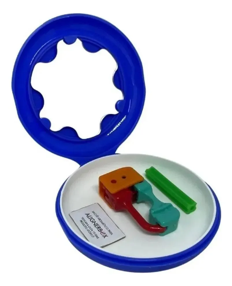 Porta Alinhadores Ortodônticos Azul Royal Coraldent AlignerBox Compacto
