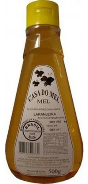 Mel De Laranjeira - Bisnaga 500g - Casa Do Mel
