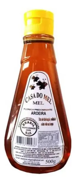 Mel De Aroeira - Bisnaga 500g - Casa Do Mel