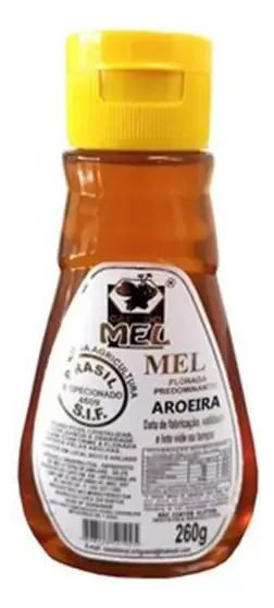 Mel De Aroeira - Bisnaga 260g - Casa Do Mel