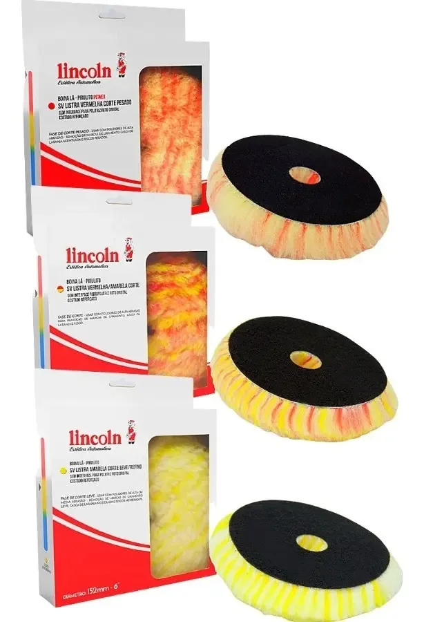 Kit 3 Boinas Lã Pirulito Lincoln Corte Leve Médio Pesado 6