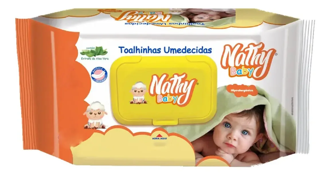 Toalhas Umidecidas Nathy Baby C/48 Unid