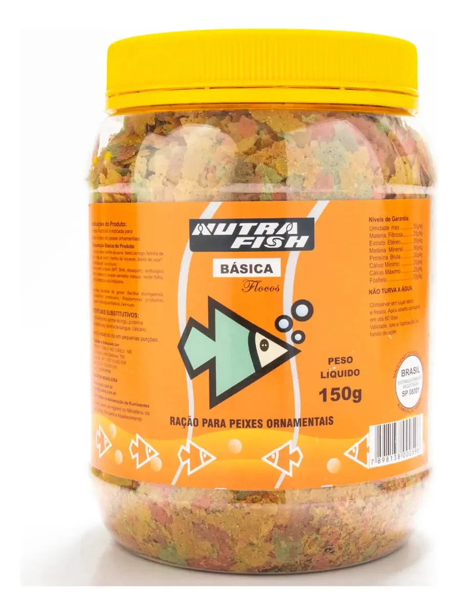 Racao Nutrafish Basica 150g Nutravit