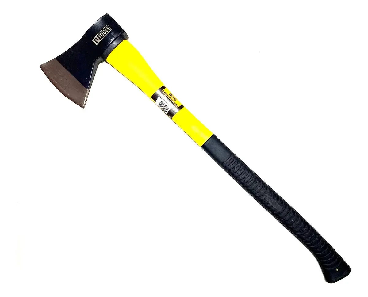 Machado Lenhador Dtools Cabo Emborrachado Aço Temperado 72cm