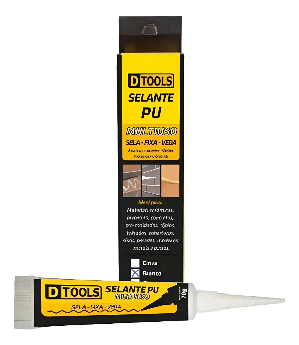 Selante Pu Multiuso Branco 70g - Vedação E Acabamento Para M