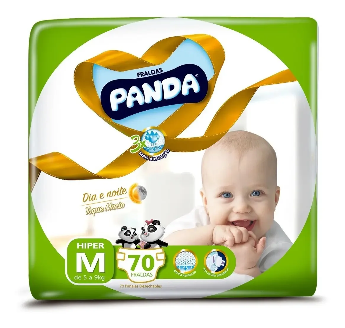Fralda Panda 102un Hiper P