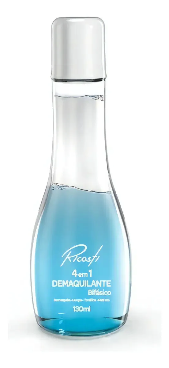 Demaquilante Bifásico 4 Em 1 Limpeza Facial 130ml - Ricosti