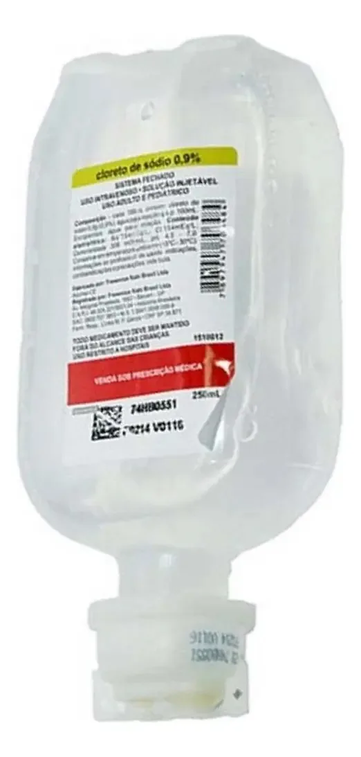 Kit Com 10 Soro Fisiológico 250ml Frascos