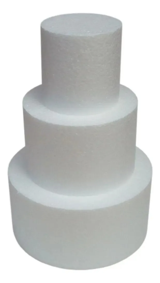 Artigo Para Festa 100x100mm Bolo Falso Redondo Knauf Pct/40