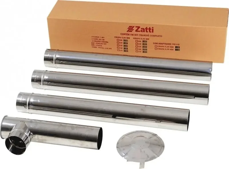 Kit Chamine Inox 120mm Zatti