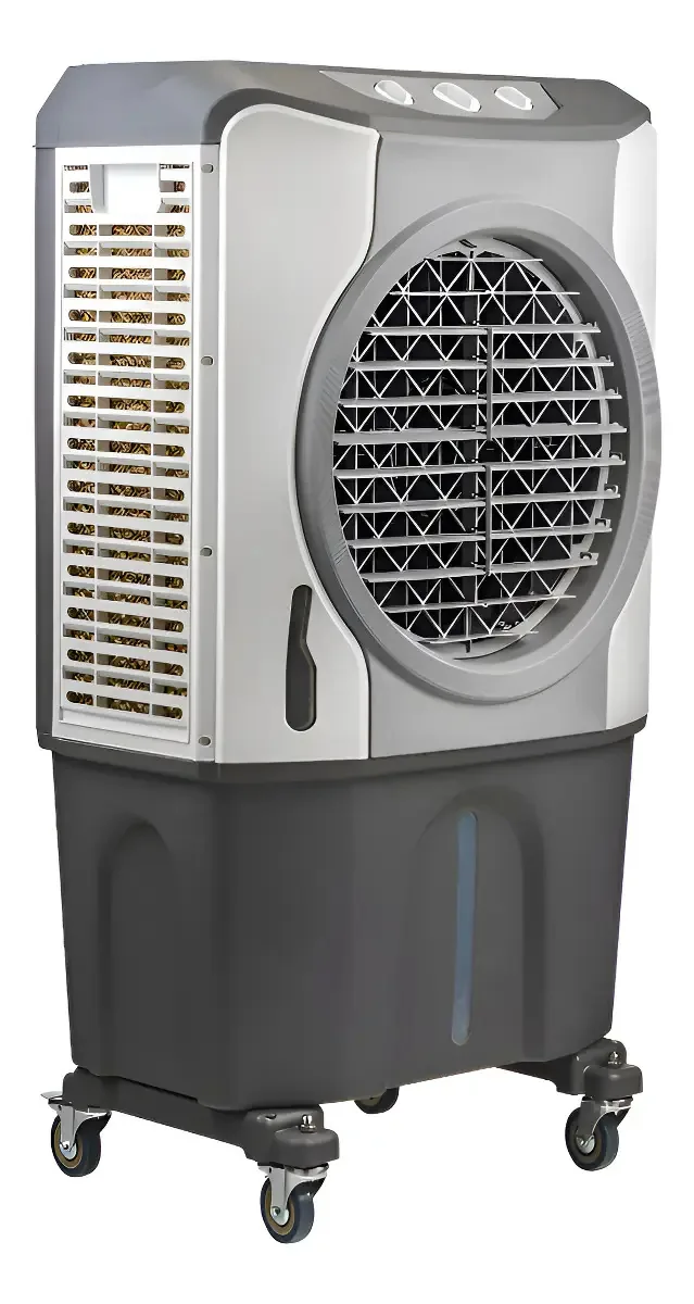 Climatizador De Ar Evaporativo Umidificador Mulltx 70 Litros Cinza Ventilador E Climatizador De Ambientes Portátil Industrial E Residencial Grande E Potente