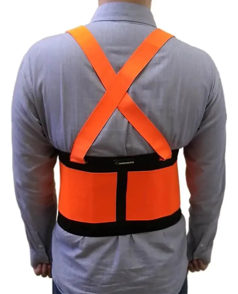 Cinta Ergonômica Lombar Refletivo Carbografite M