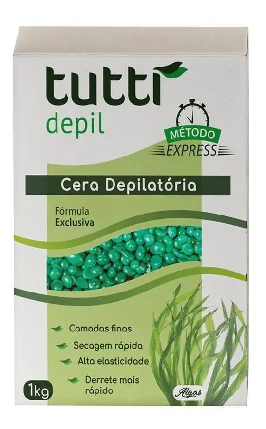 Cera Quente Granulada Algas 1kg Tutti Depil