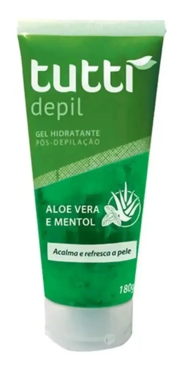 Gel Hidratante Aloe Vera E Mentol Pós Depilação ...