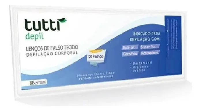 Tutti Lenco P/depila Branco 20fls
