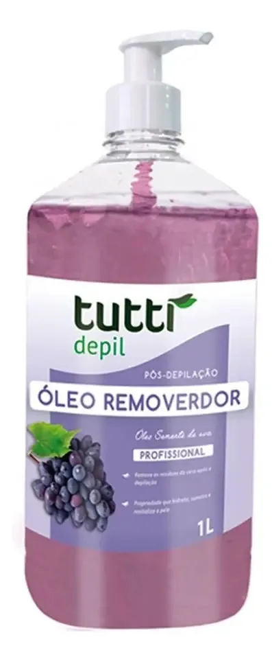 Óleo Removedor De Uva Pós Depilação 1litro Tutti Depil