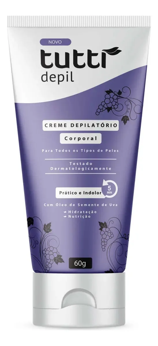 Cr Depil Tutti Depil Corpo 60ml Semente Uva