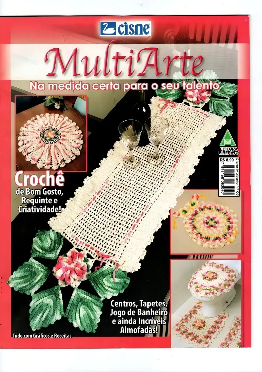 Revista Crochê Barbante Cisne Multiarte 05