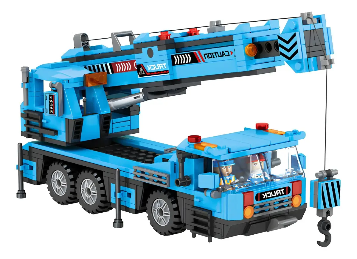Blocos De Montar Construção Caminhão Guindaste 522 Pcs Blocos De Montar De Caminhão Guindaste