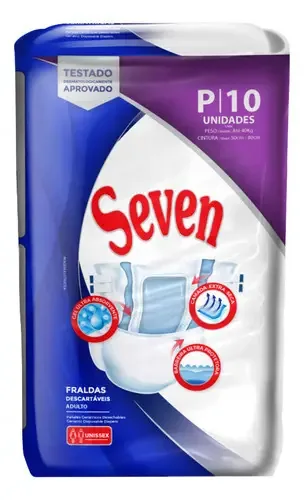 Fralda Descartável Adultos P / M / G / Xg Seven Master Tamanho P