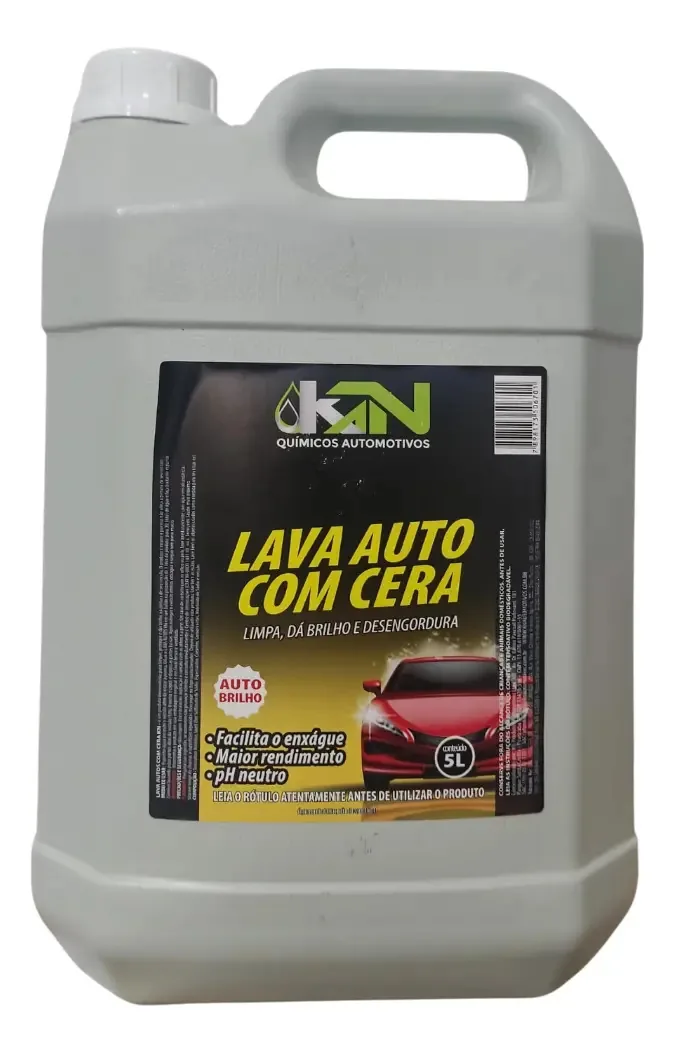 Lava Autos Shampoo Para Carro Com Cera 5 Litros Concentrado