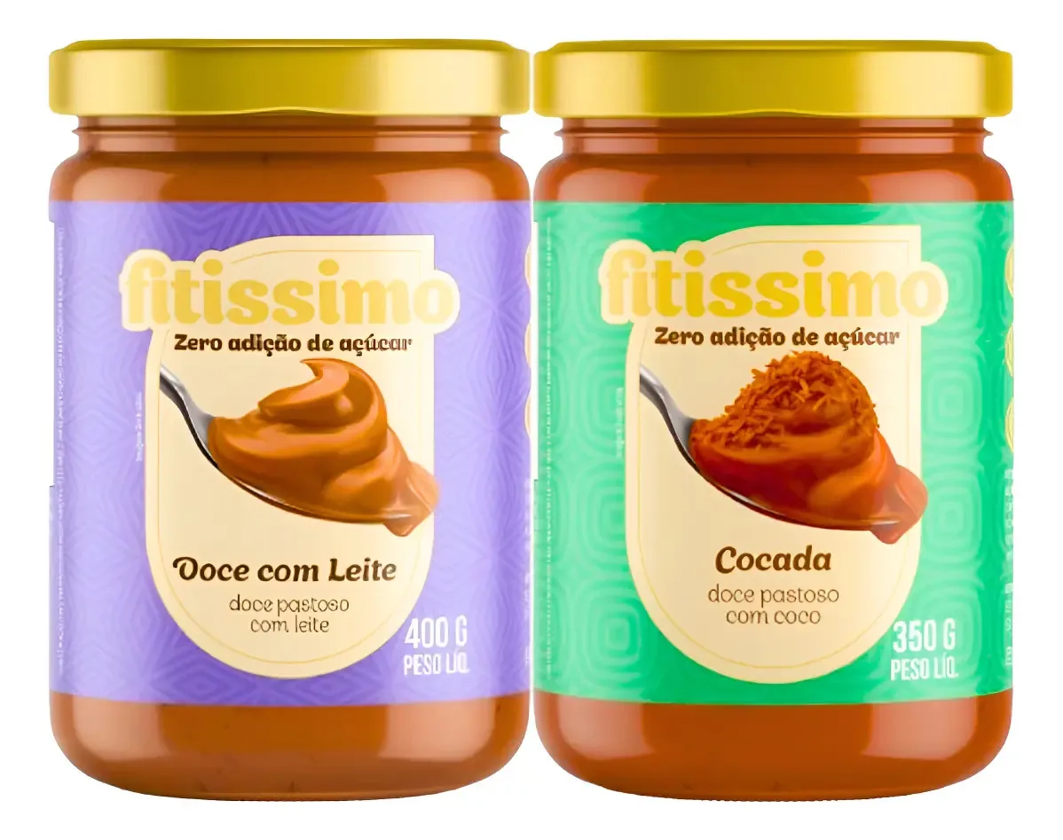 Doce De Leite + Cocada Cremosa - Zero Açúcar e Zero Lactose Fitissimo