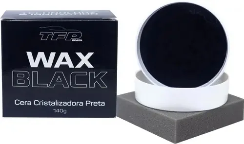 Cera Cristalizadora Preta TFP Black Pote Carnaúba 140g Proteção e Brilho