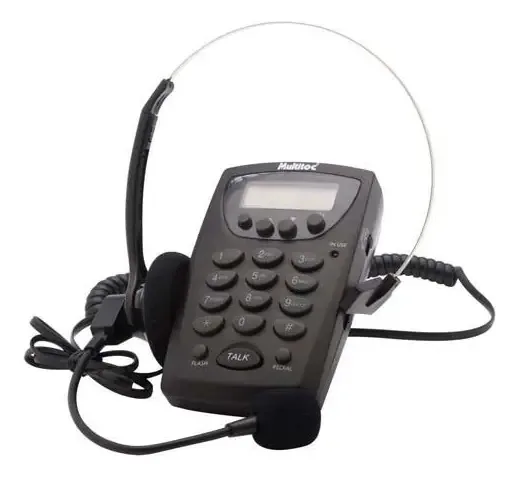 Headset Fone Operador Com Identificador De Chamadas Multitoc