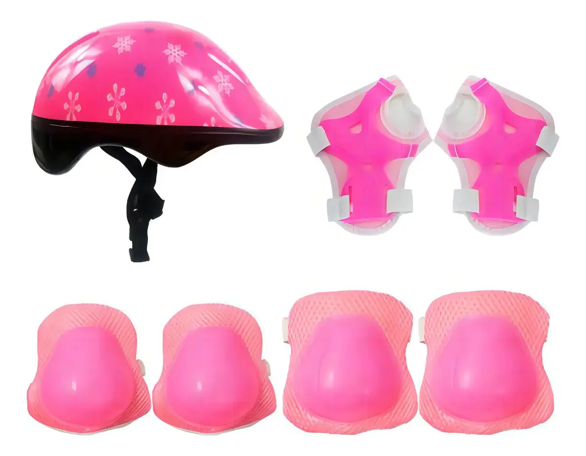 Kit Proteção Infantil DM Radical Capacete + Joelheiras Cotoveleiras