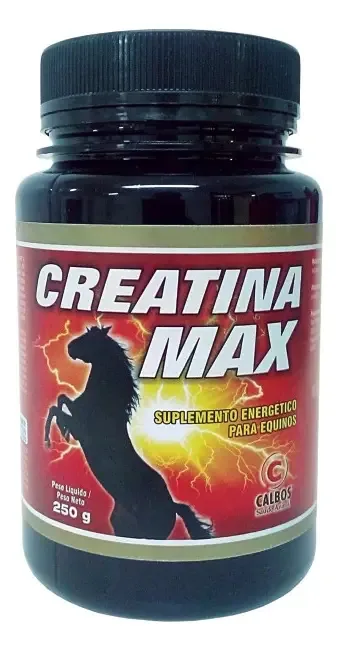 Creatina Max 250g Pó Calbos Suplemento Energético Para Cavalos