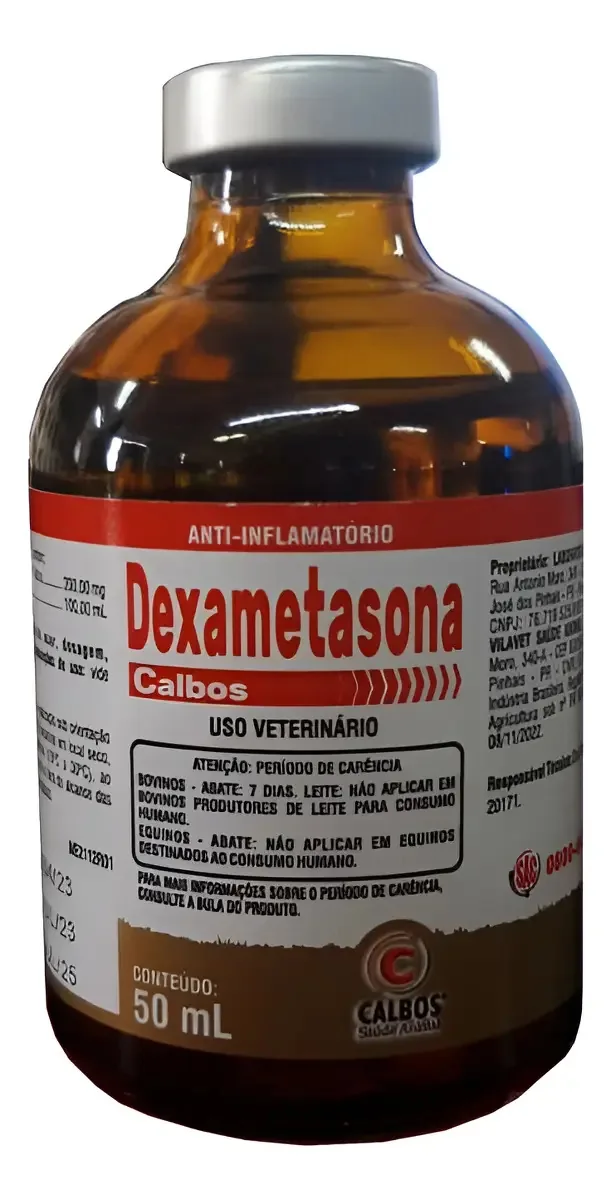 Anti Inflamatório Dexametasona 50ml Calbos Bovinos e Equinos