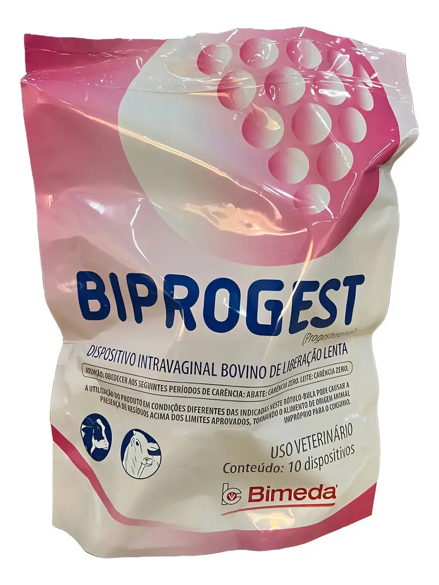 Biprogest Implante P/ Bovinos - Bimeda 10 Dispositivos