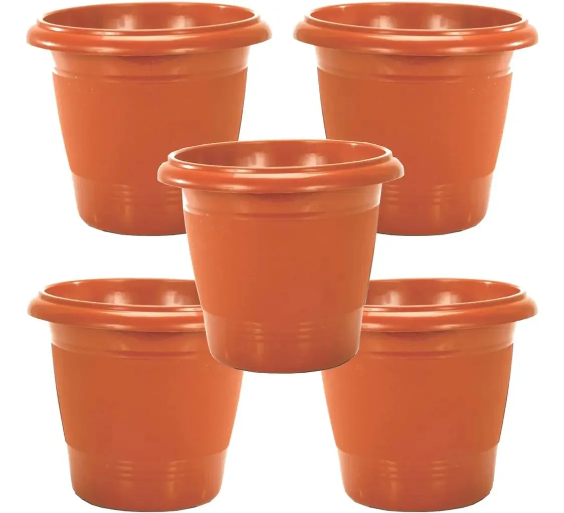 5 Vasos Grande Redondo 15 Litros Cerâmico Plantas E Flores