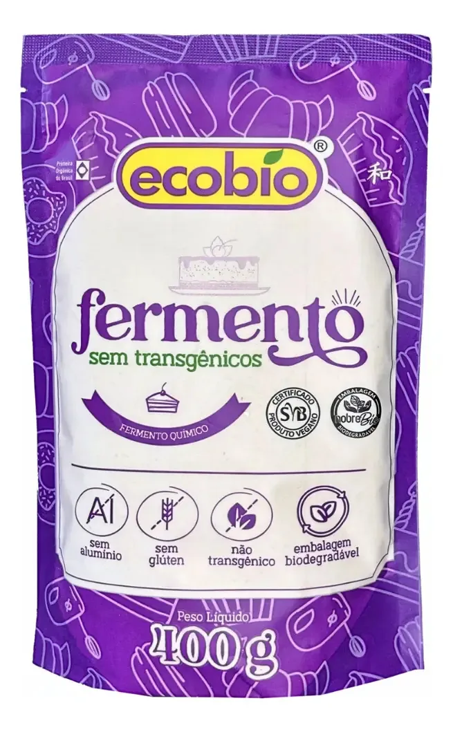 ECOBIO Fermento Não Transgênico Para Bolos