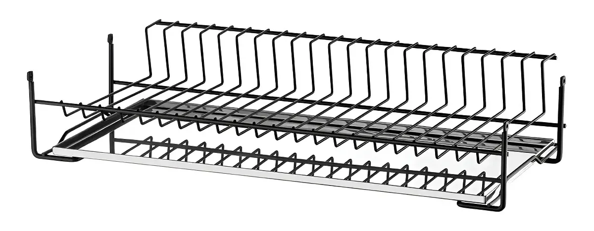 Escorredor Louça Suspenso Schmitt Preto 29 Pratos 77cm Cozinha