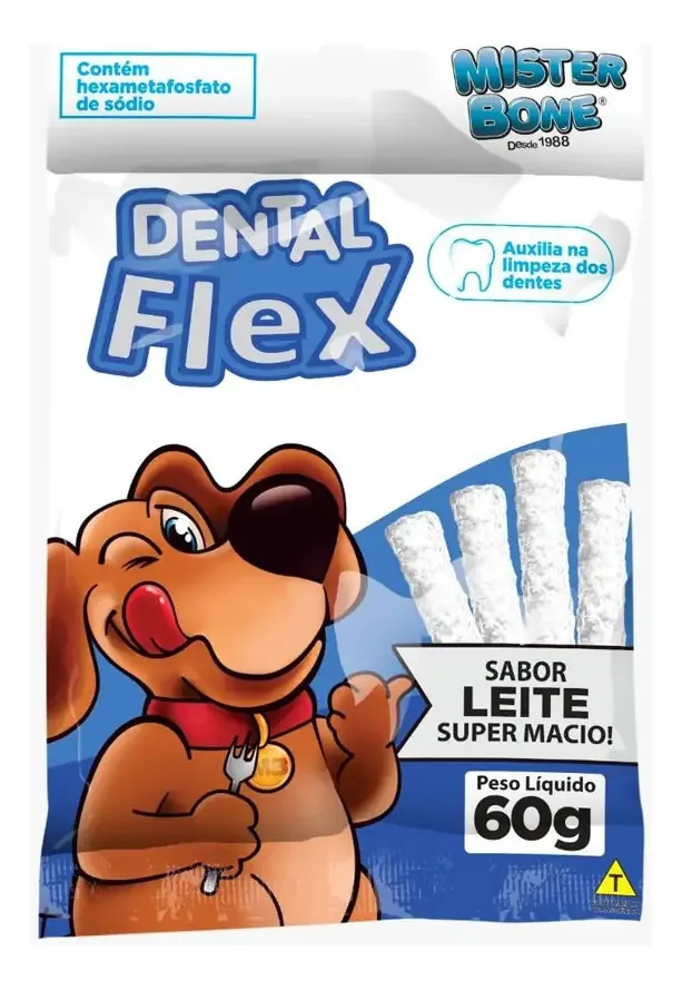 Dental Flex Mister Bone 60g Leite