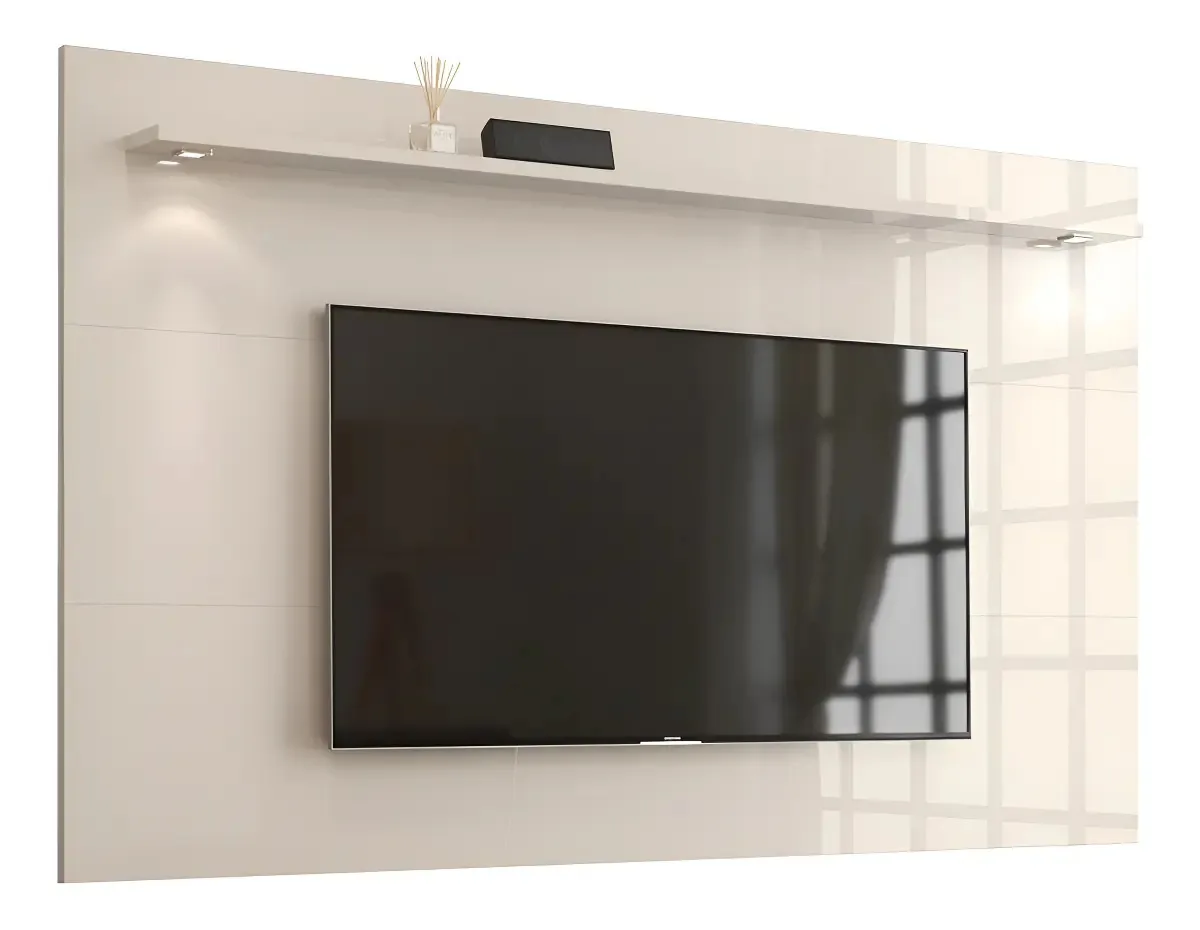 Painel Para Tv Aspen 2.2 Off White - Moveisaqui