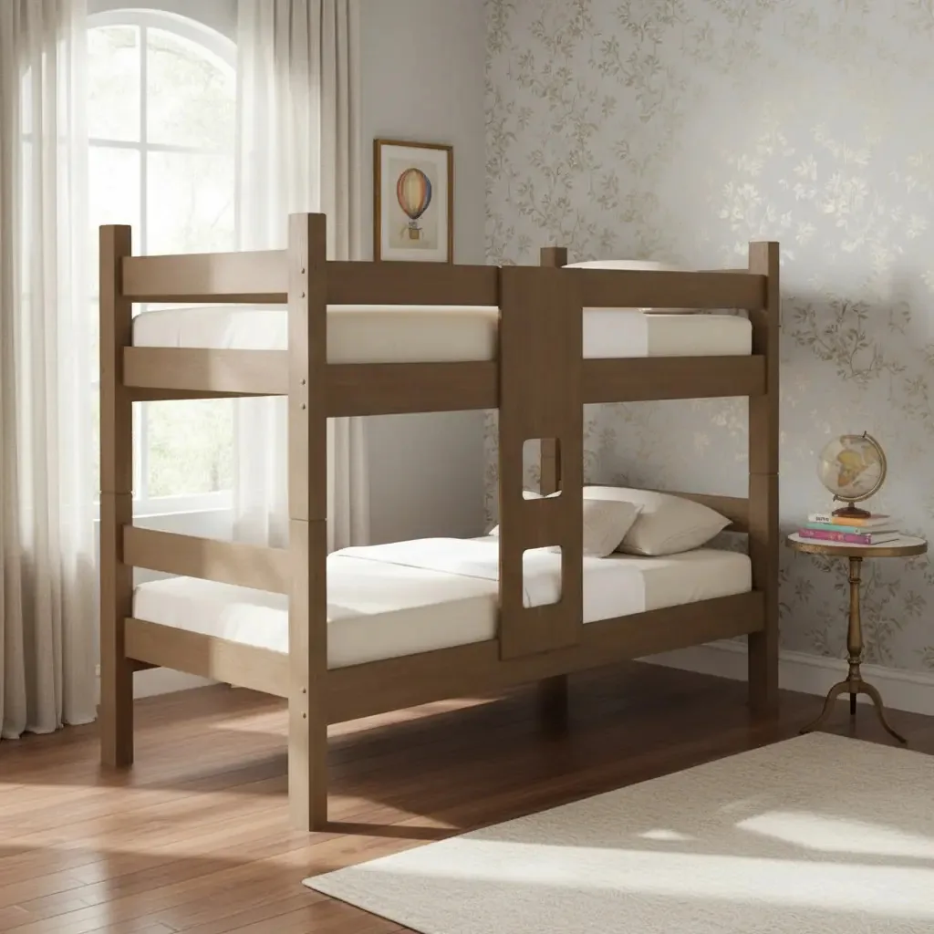 Cama Beliche 2 Camas Solteiro Leticia lançamento Cores Cor Freijó