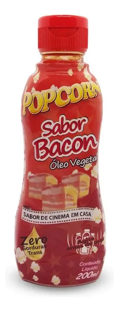 Bacon De Cinema Óleo Vegetal Sabor Bacon 200ml